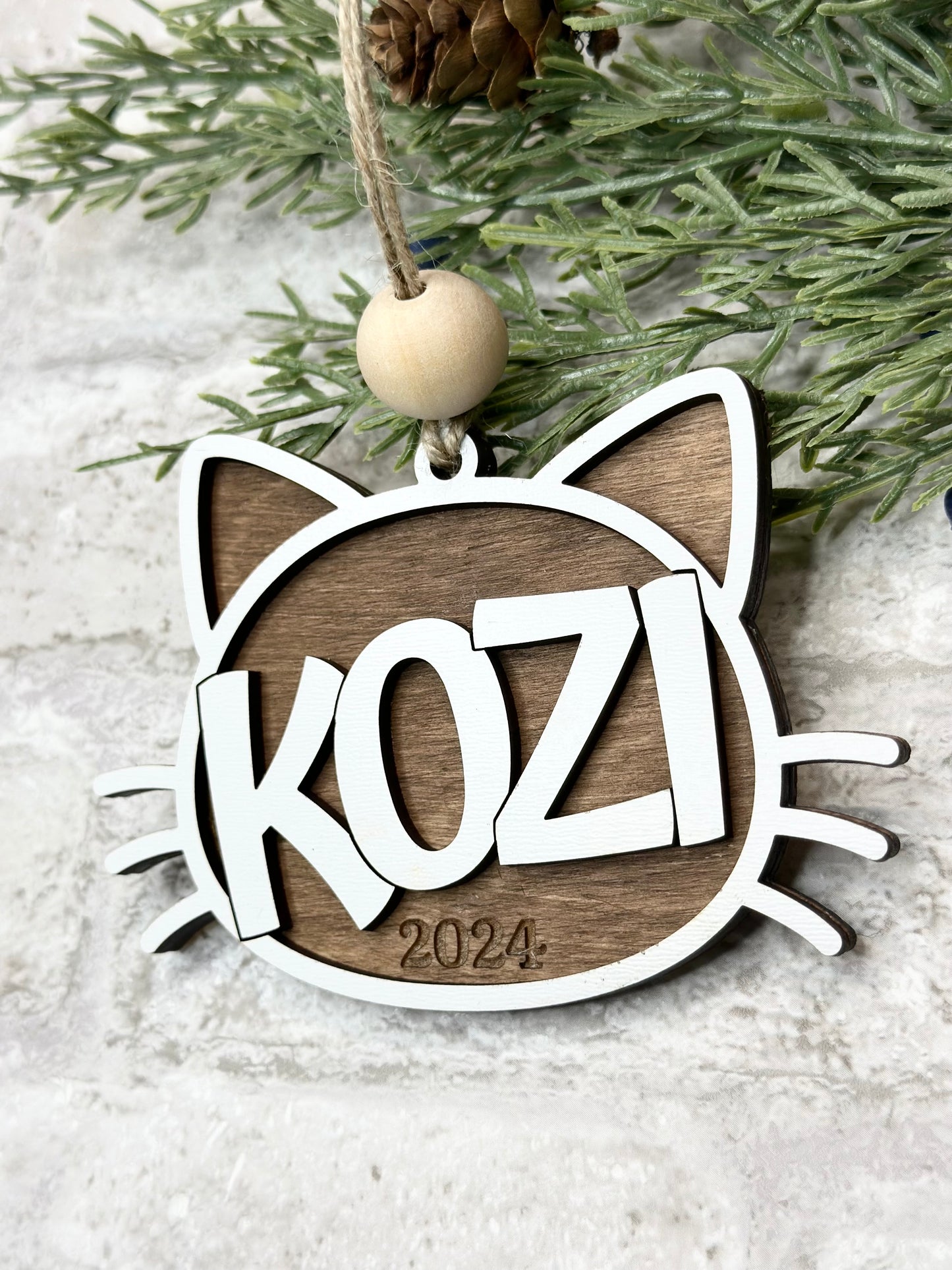 Personalized Cat Ornament