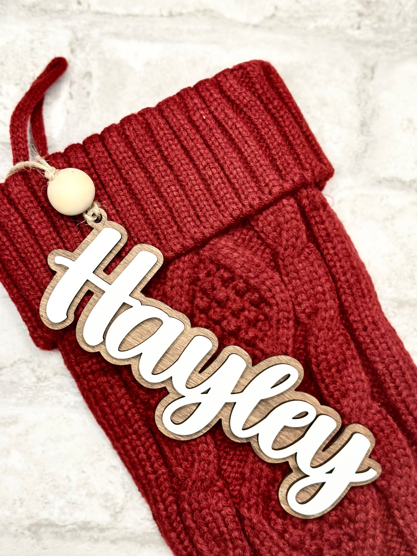 Personalized Name Stocking Tag
