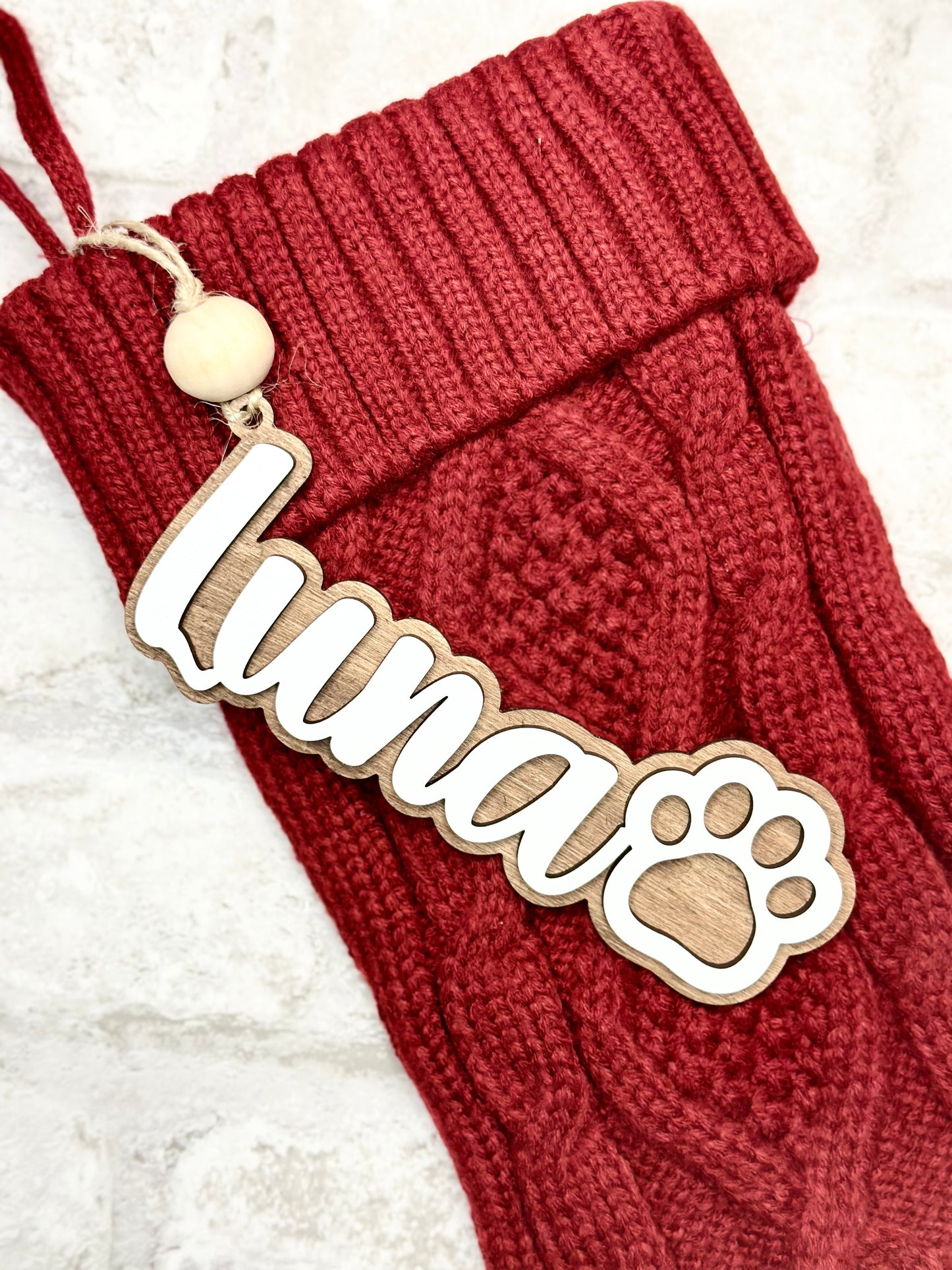 Personalized Name Stocking Tag