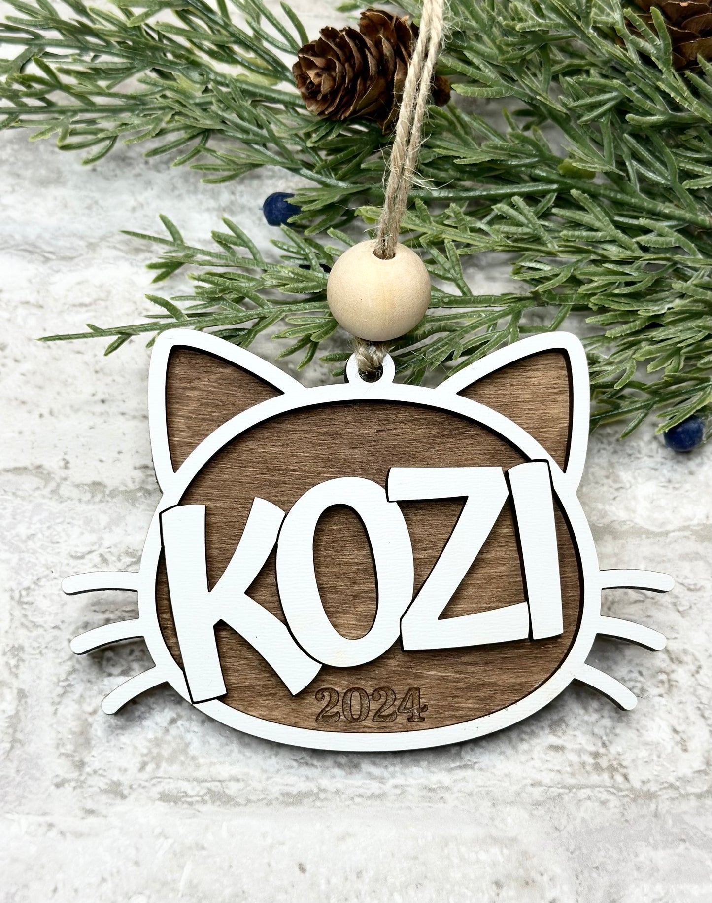 Personalized Cat Ornament