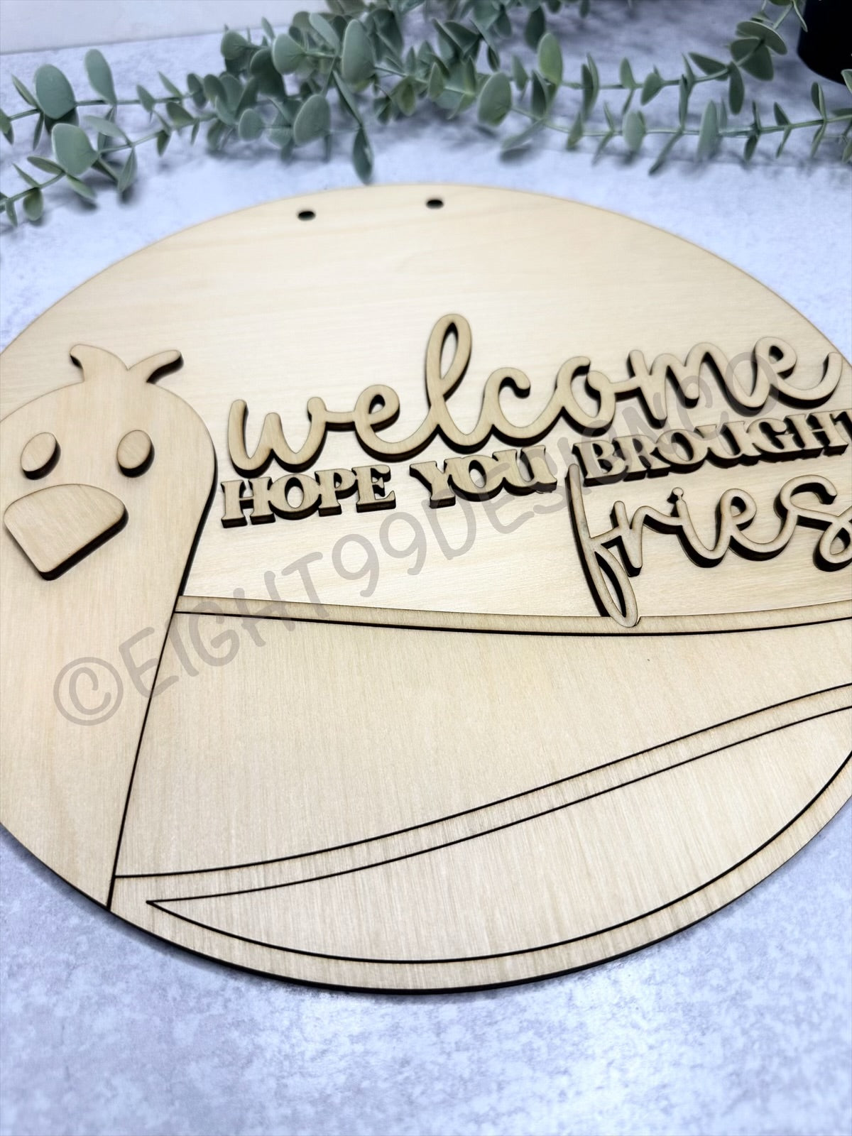 DIY Wood Blank - Welcome Hope you Brought Fries
