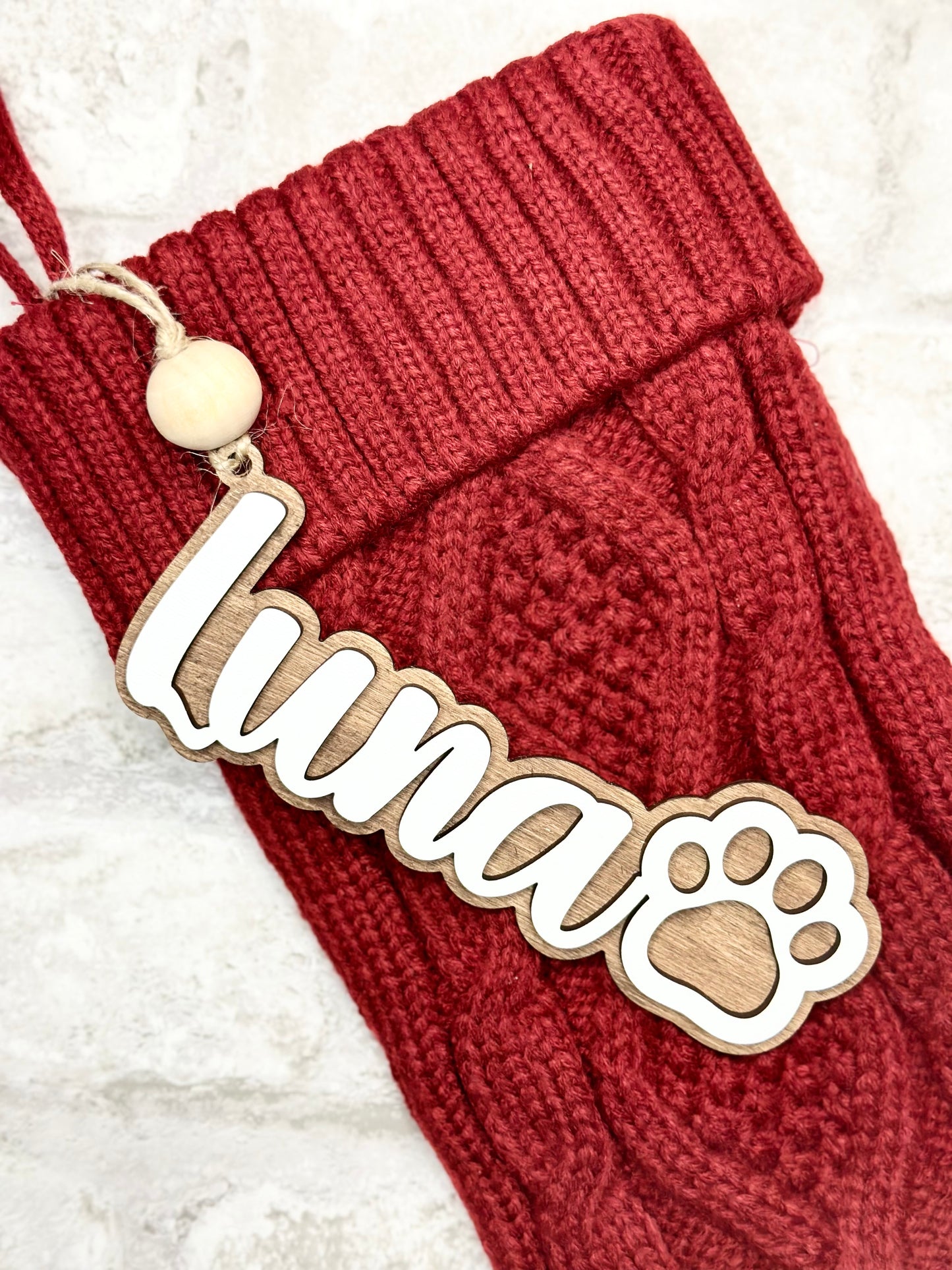 Personalized Name Stocking Tag