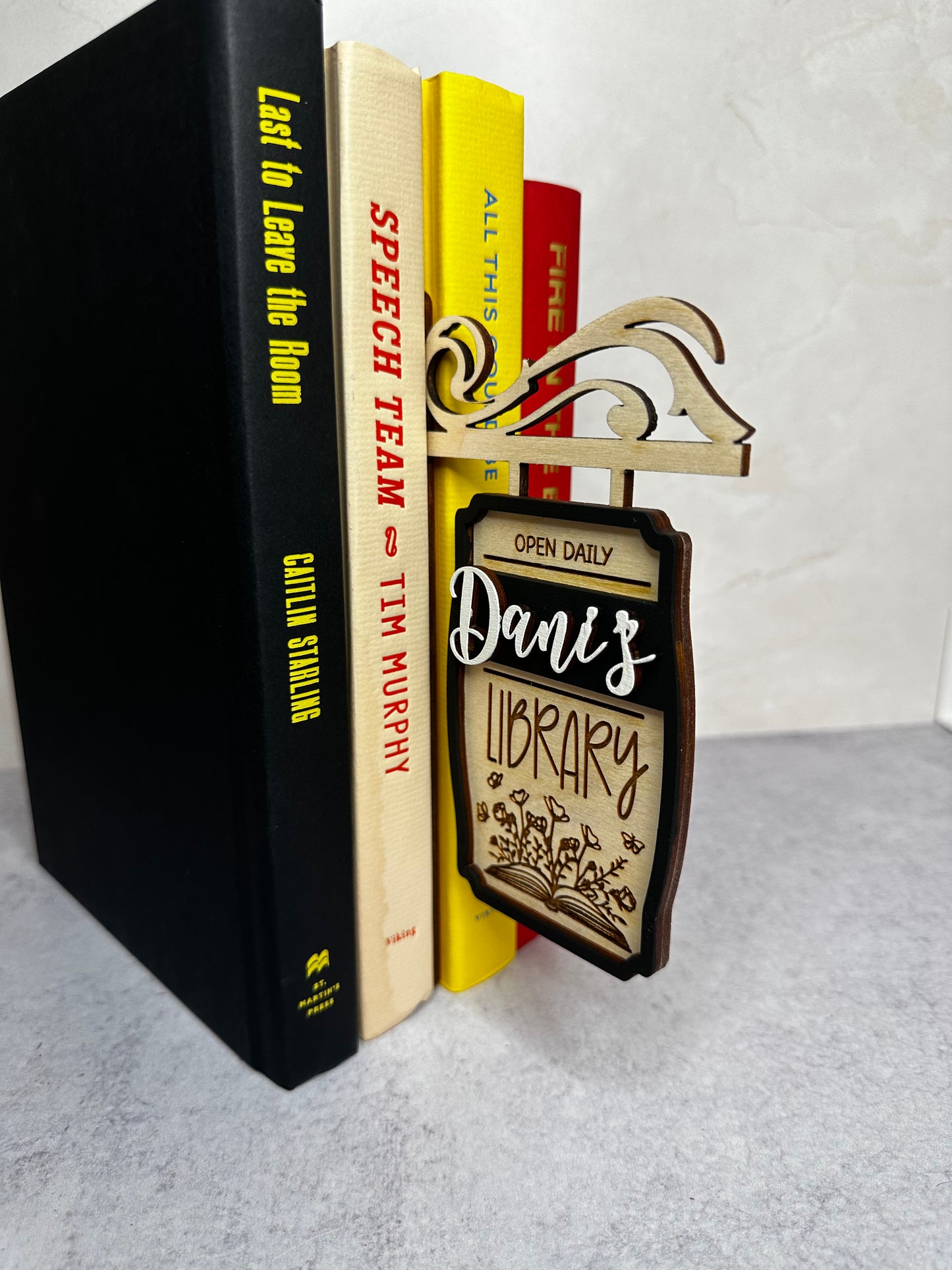 Personalized Book Nook Sign