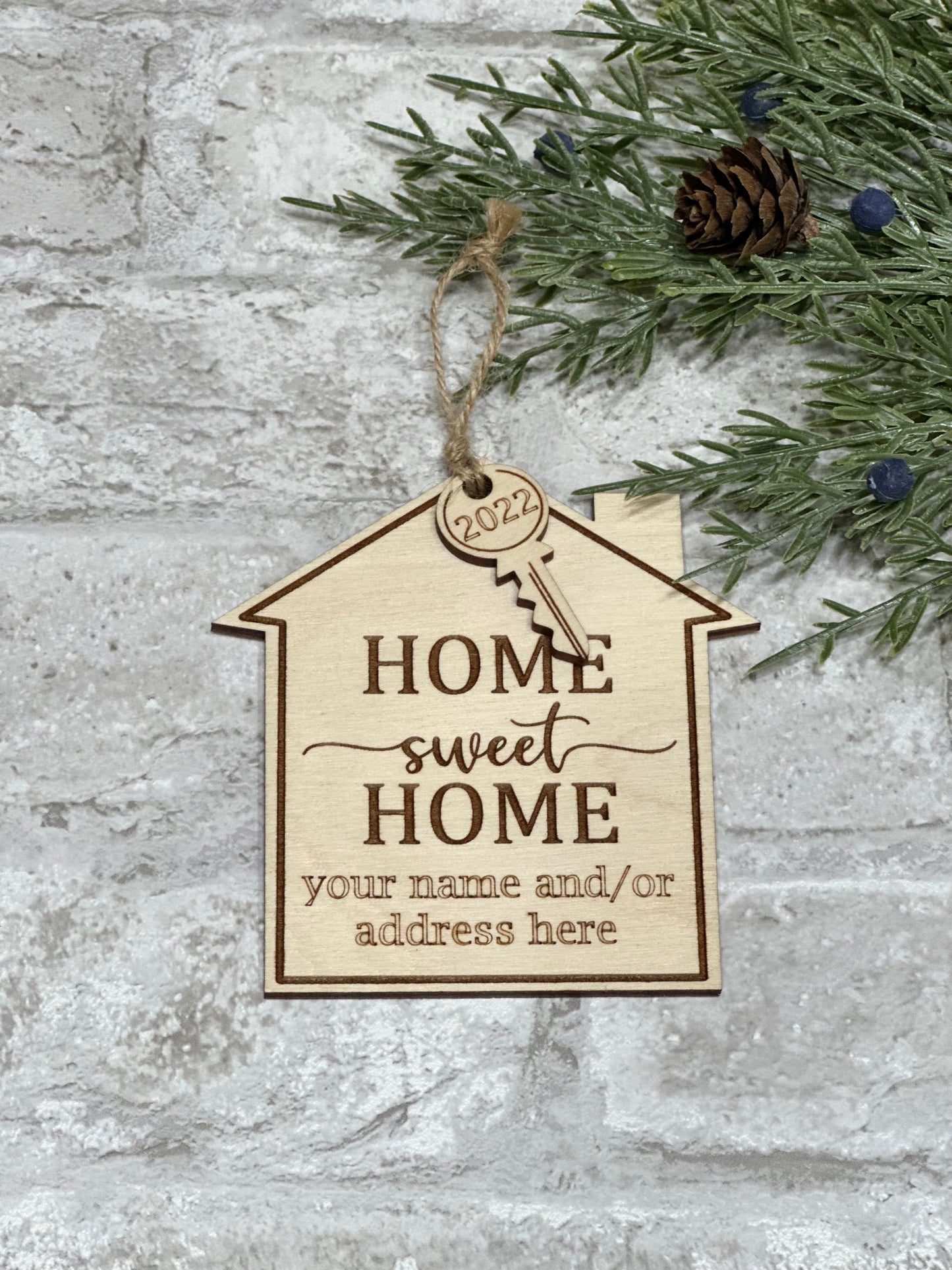 Home Sweet Home Personalized Christmas Ornament
