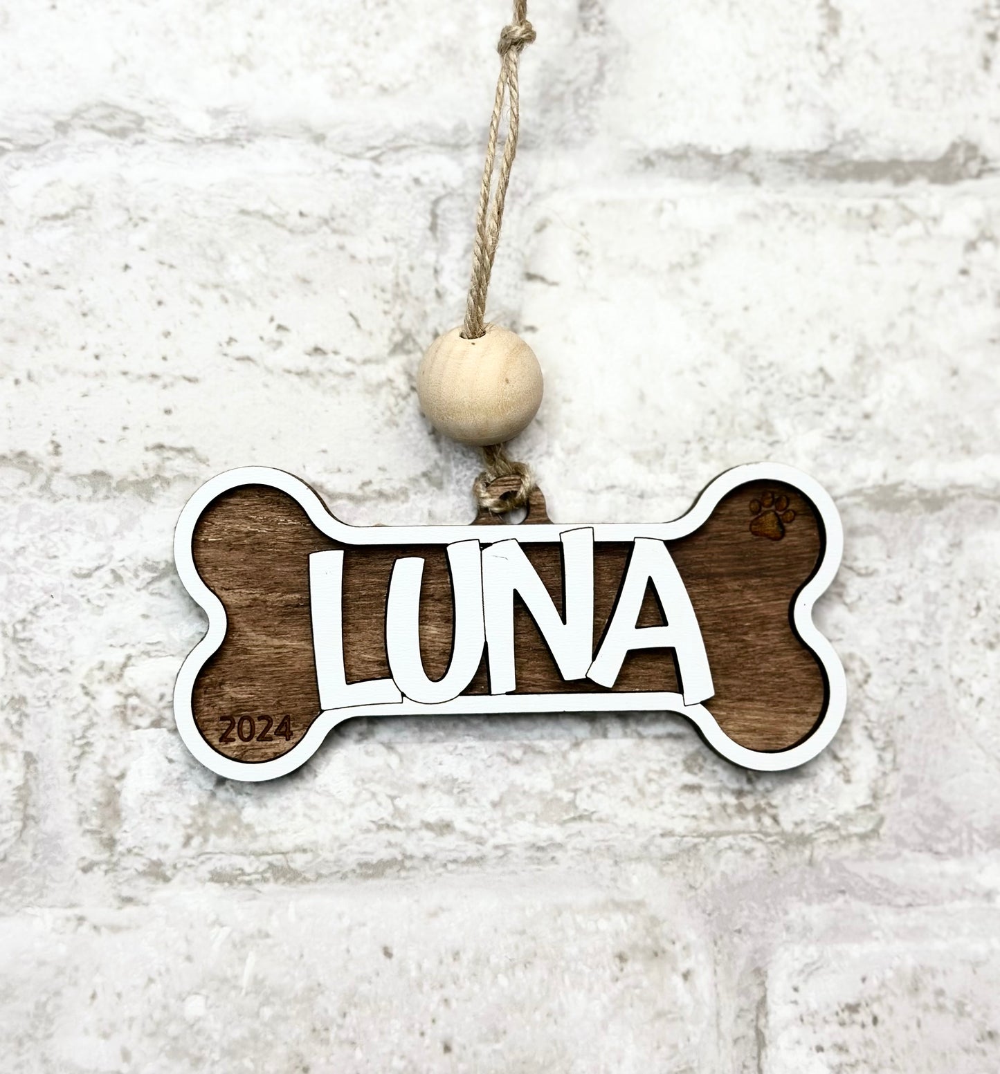 Personalized Dog Bone Ornament