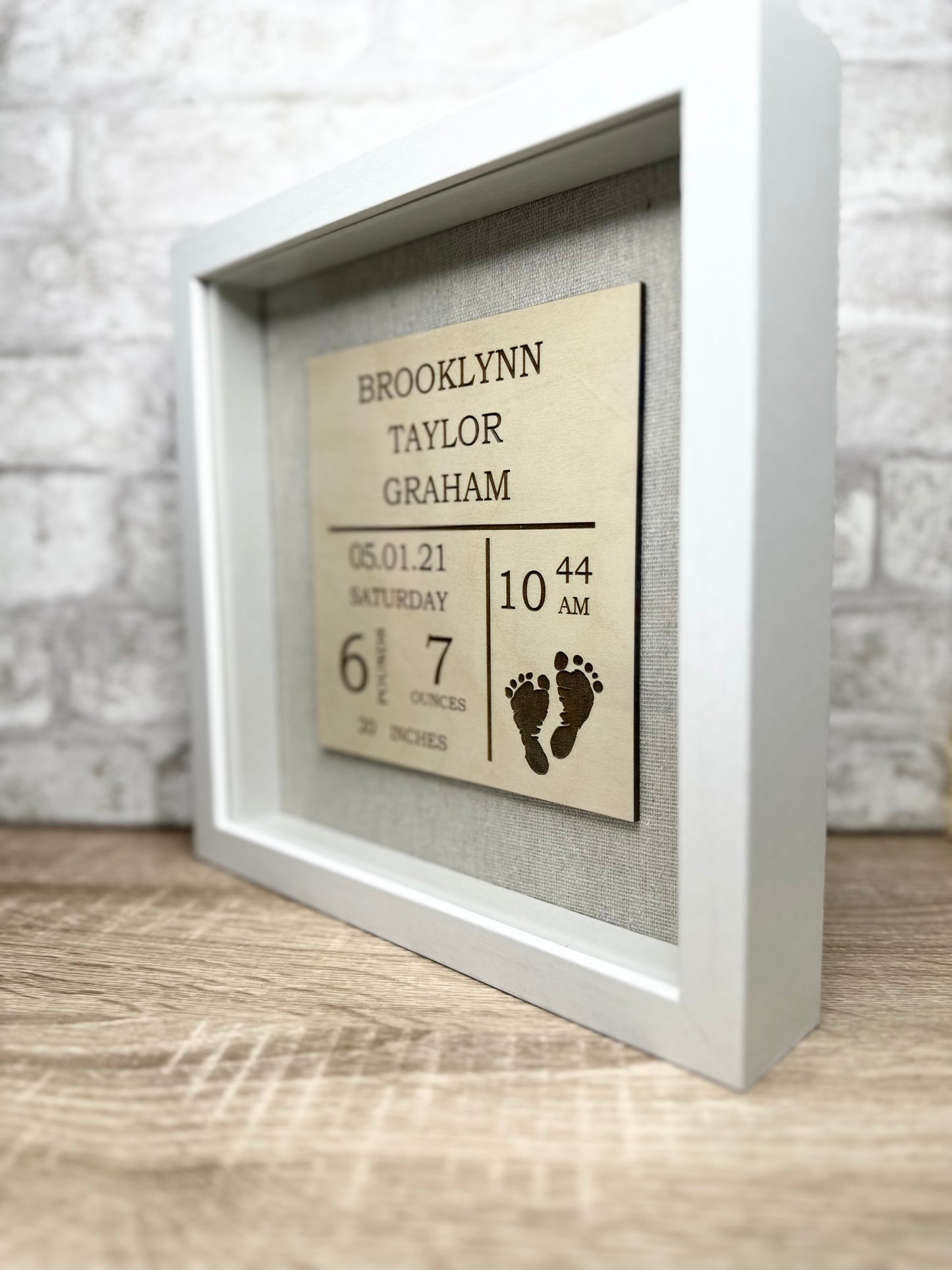 Personalized Baby Stat Framed Gift