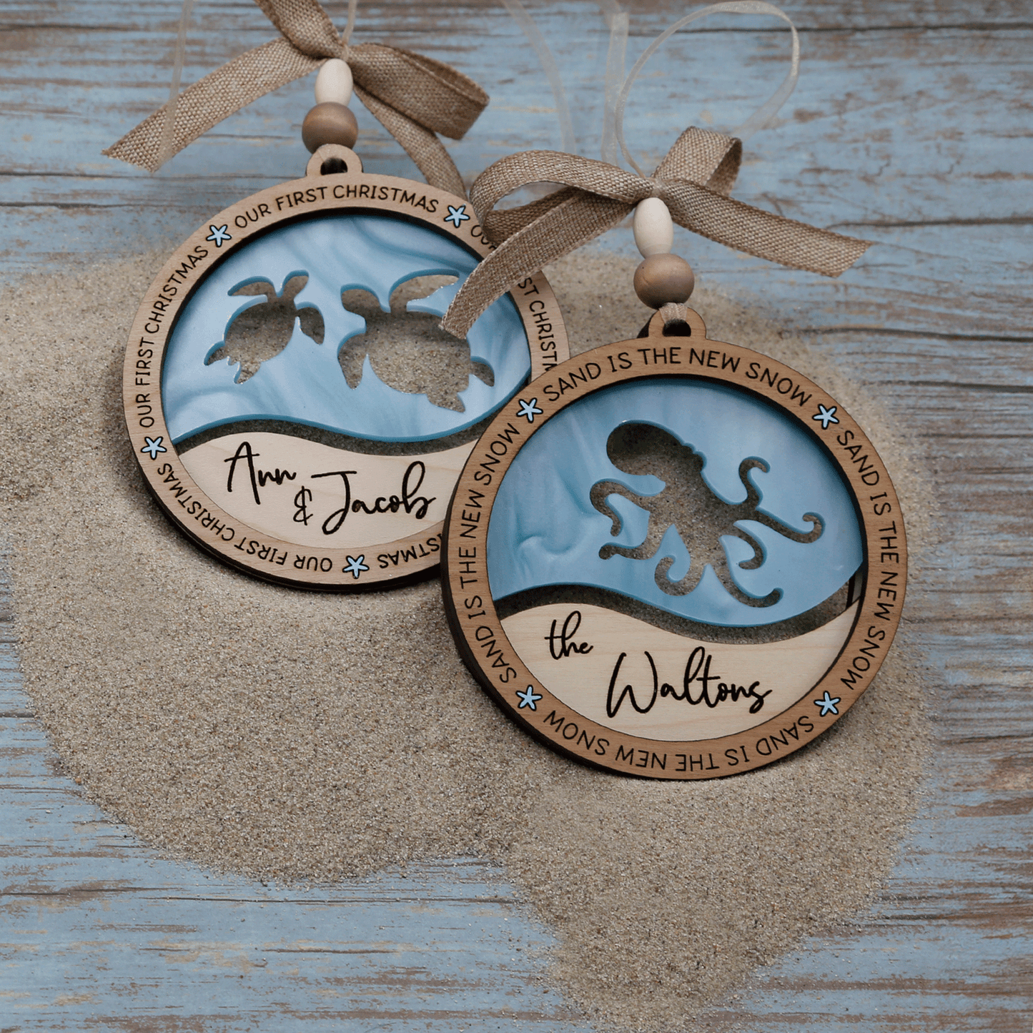 Personalized Ocean Life Ornament