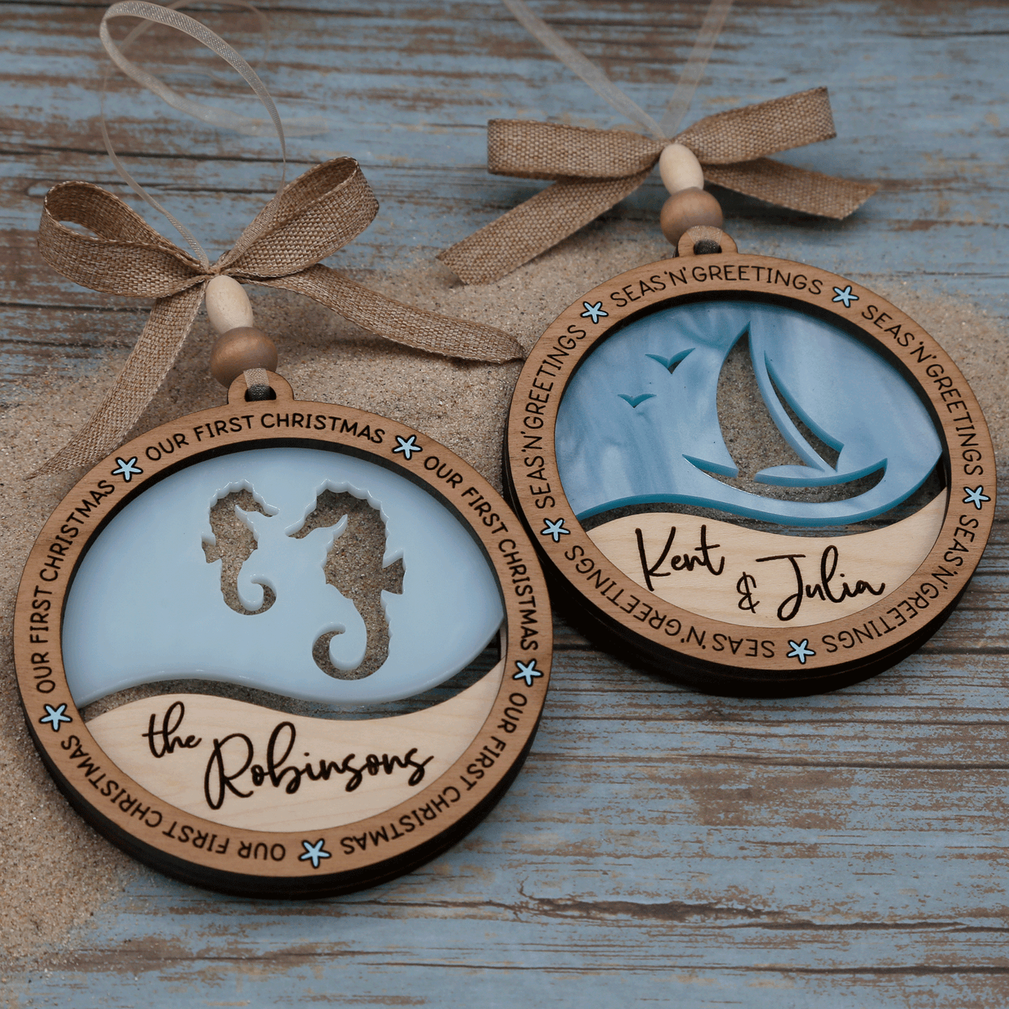 Personalized Ocean Life Ornament