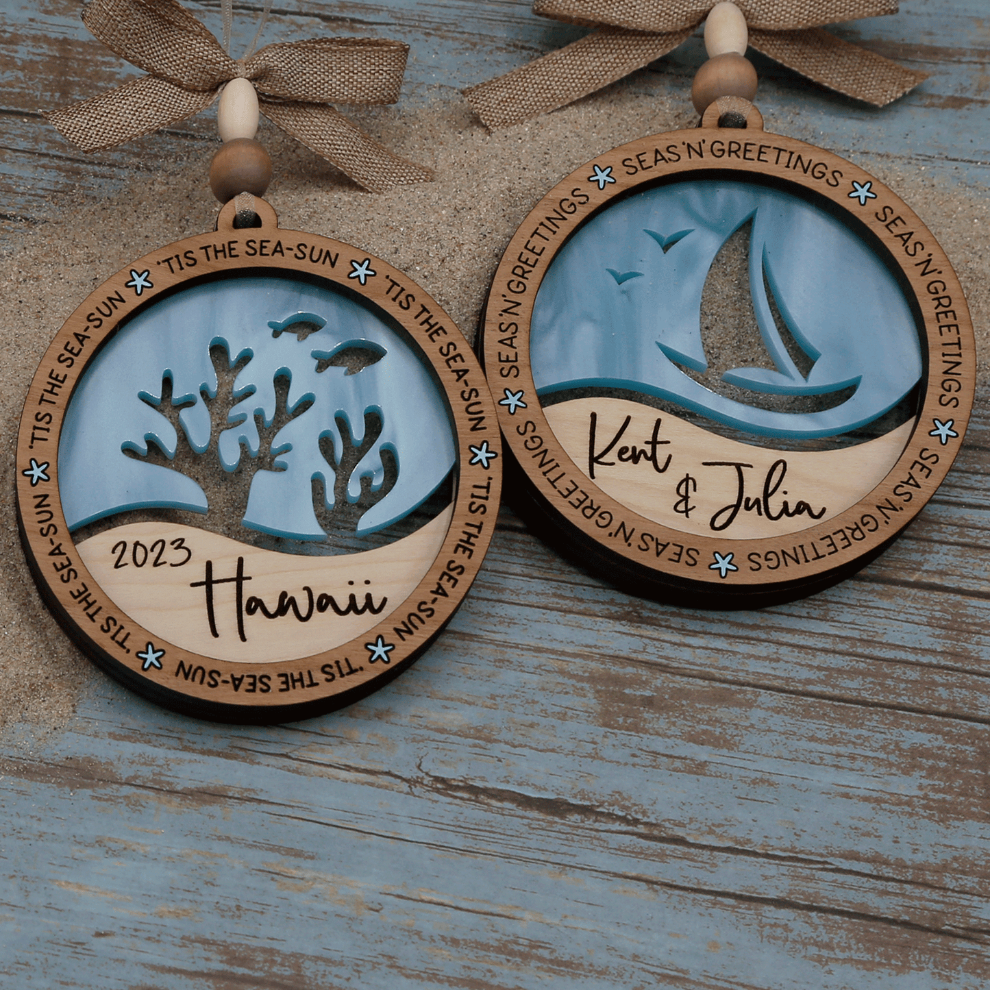Personalized Ocean Life Ornament
