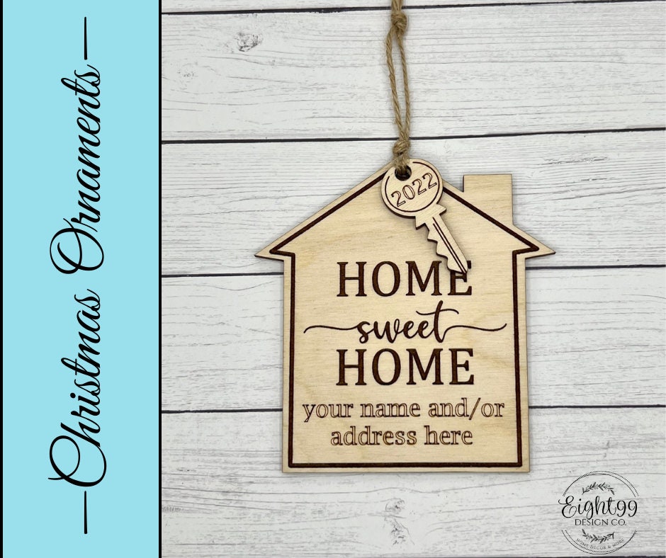 Home Sweet Home Personalized Christmas Ornament