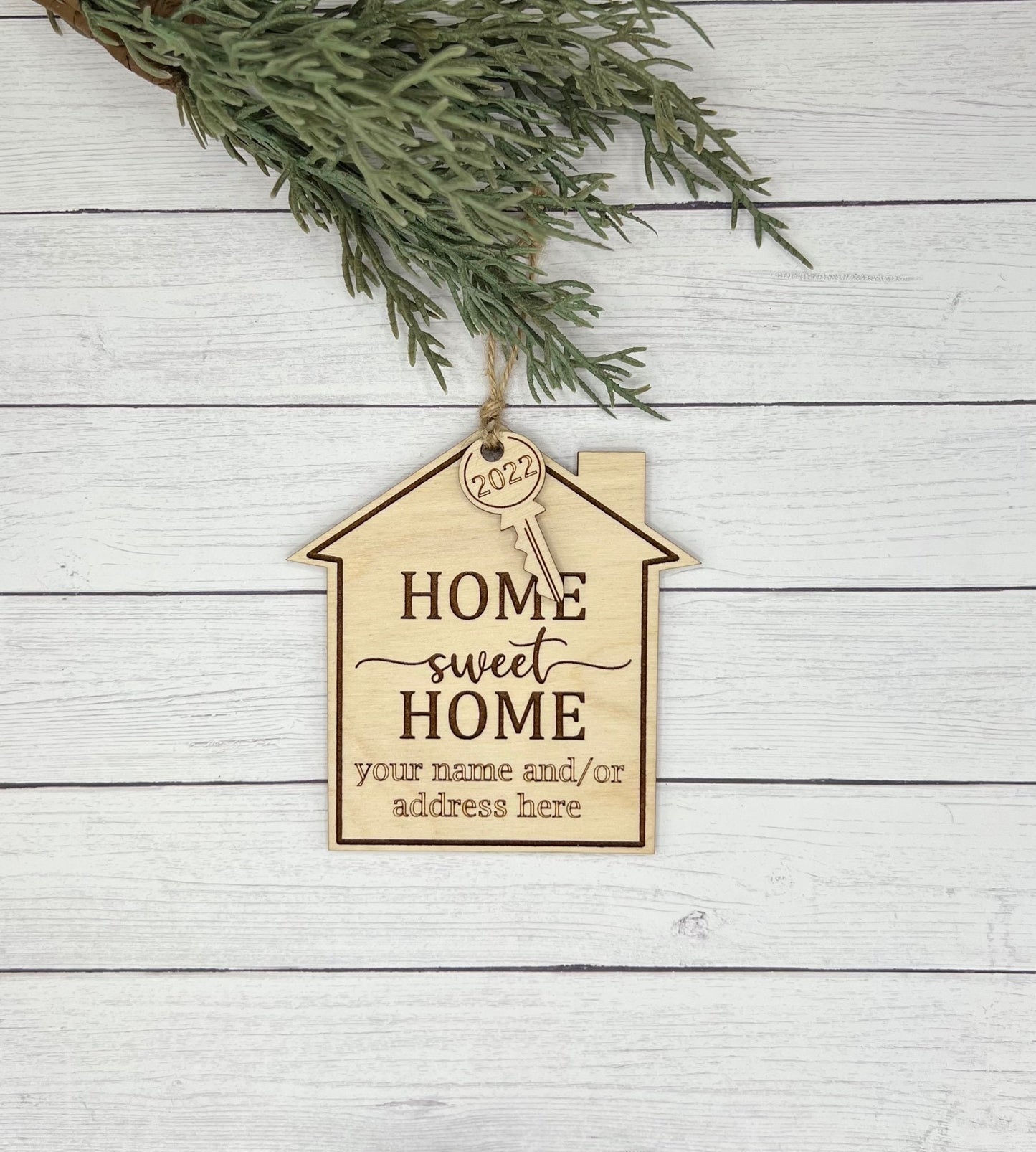 Home Sweet Home Personalized Christmas Ornament