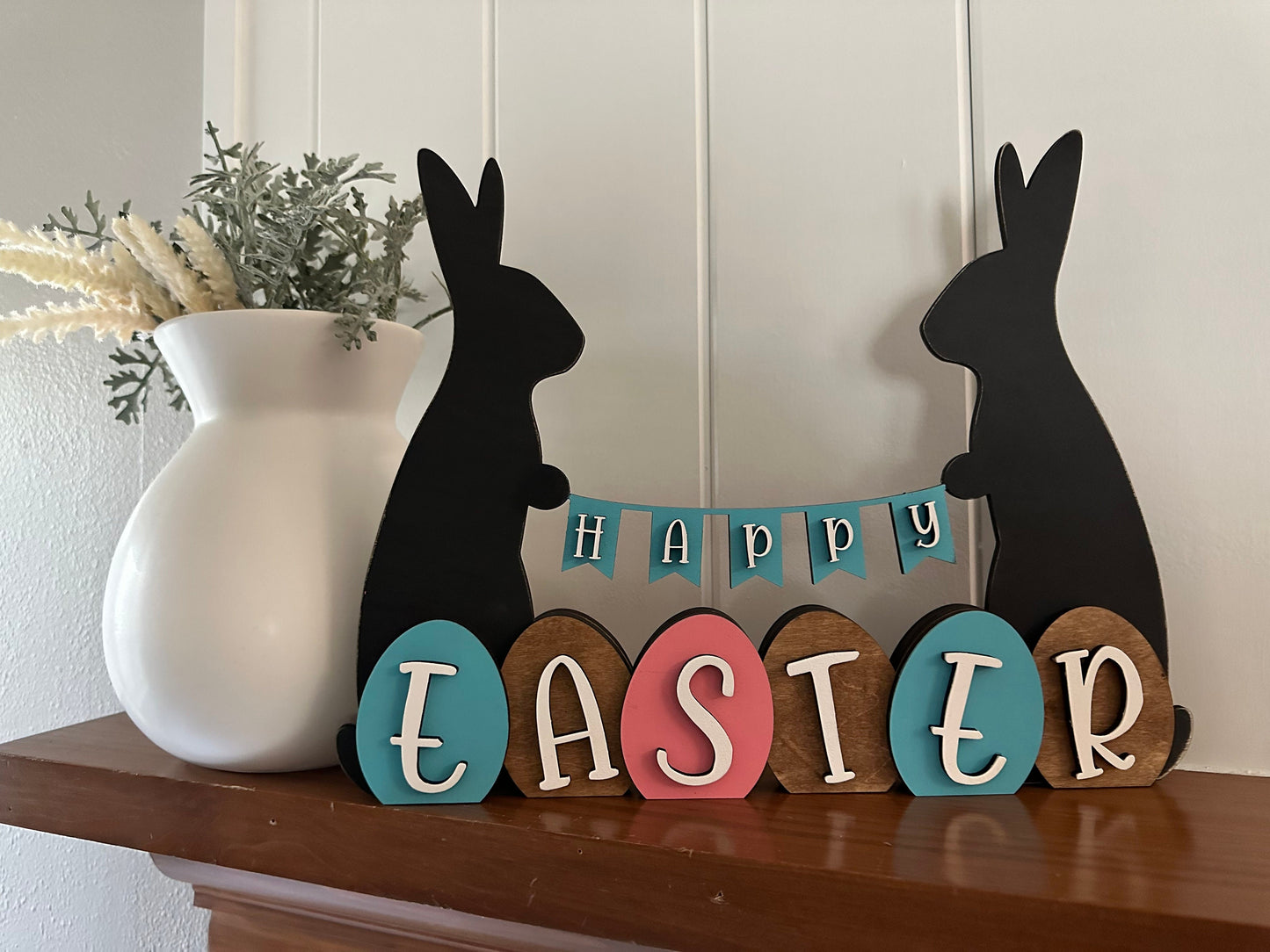 Reversible Spring Easter Shelf Sitter