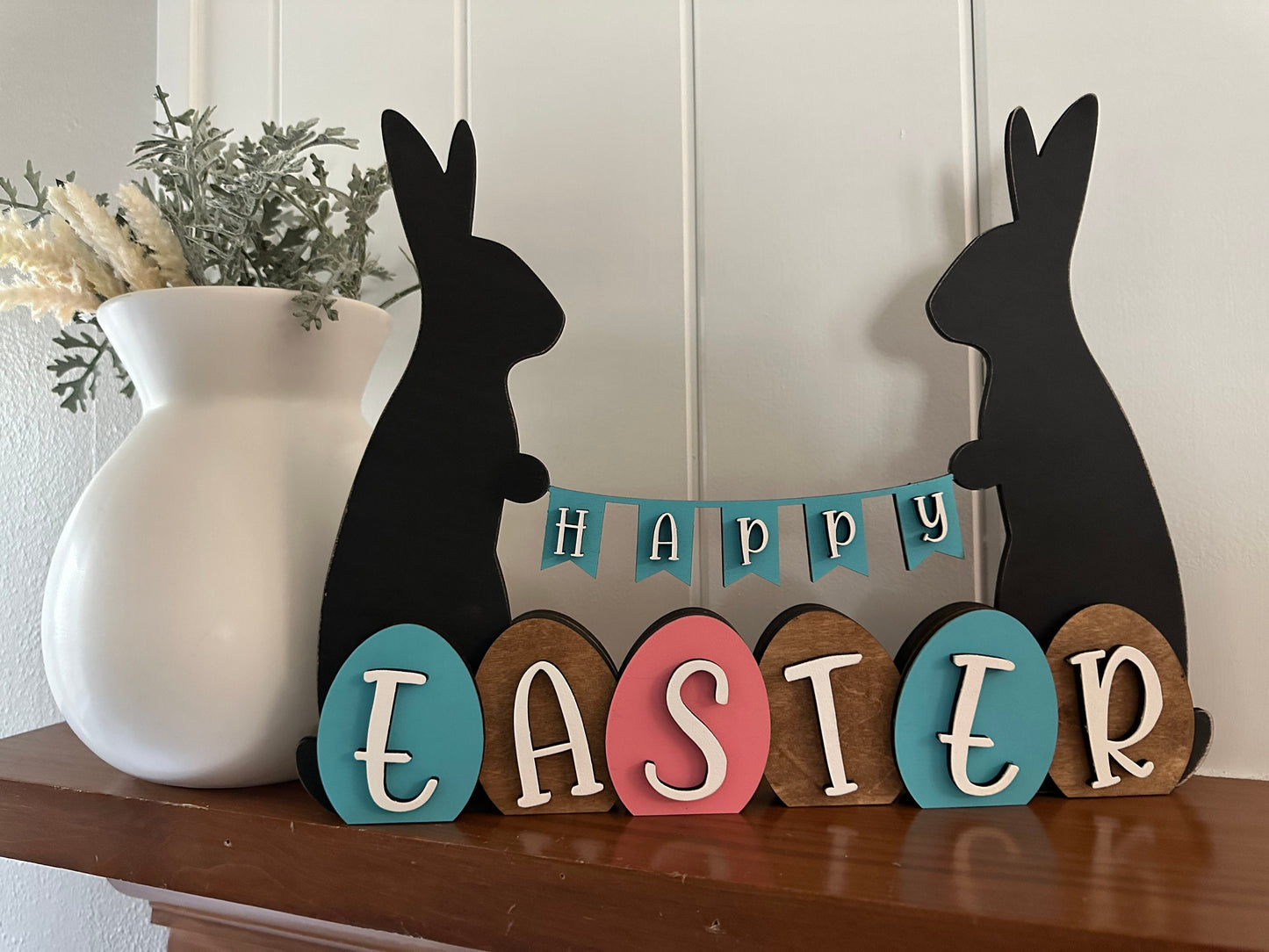 Reversible Spring Easter Shelf Sitter