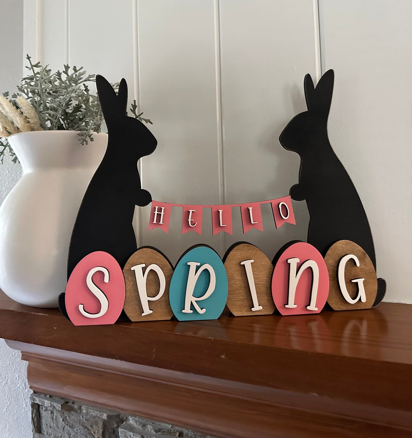 Reversible Spring Easter Shelf Sitter