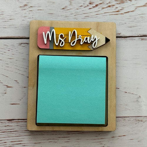 Teacher Sticky Note Holder