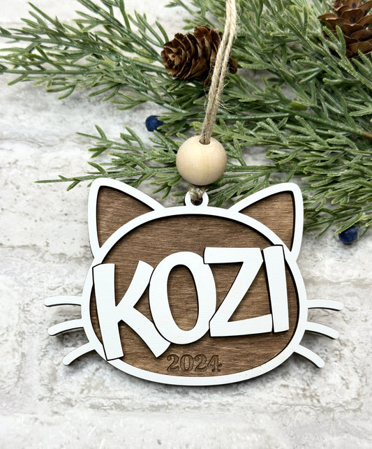 Personalized Cat Ornament