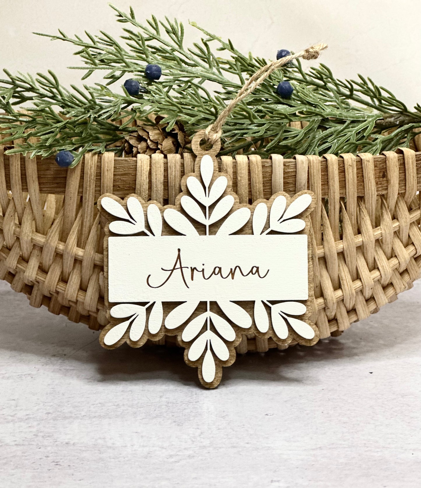Personalized Snowflake Christmas Ornament
