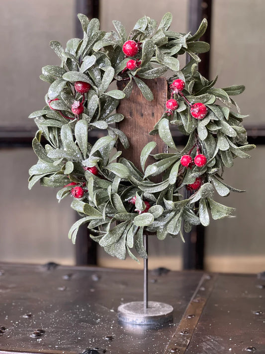 Crystalline Mistleberry Candle Ring - 6.5"