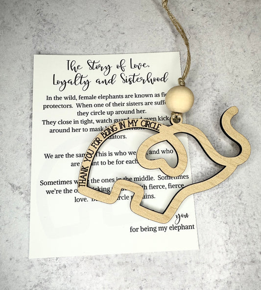 The Elephant Circle – Sisterhood & Support Keepsake