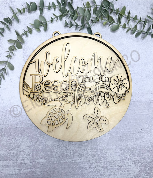 DIY Wood Blank  Welcome to the Beach House