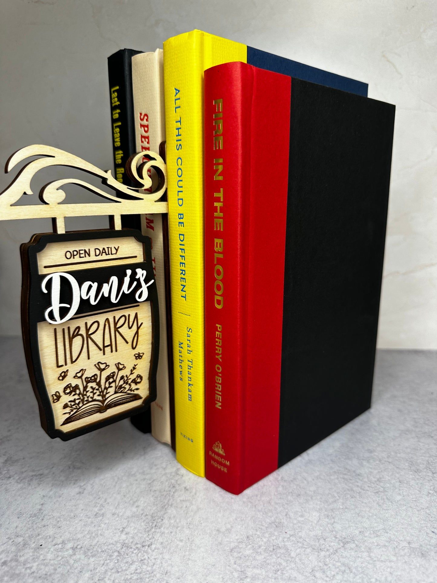 Personalized Book Nook Sign