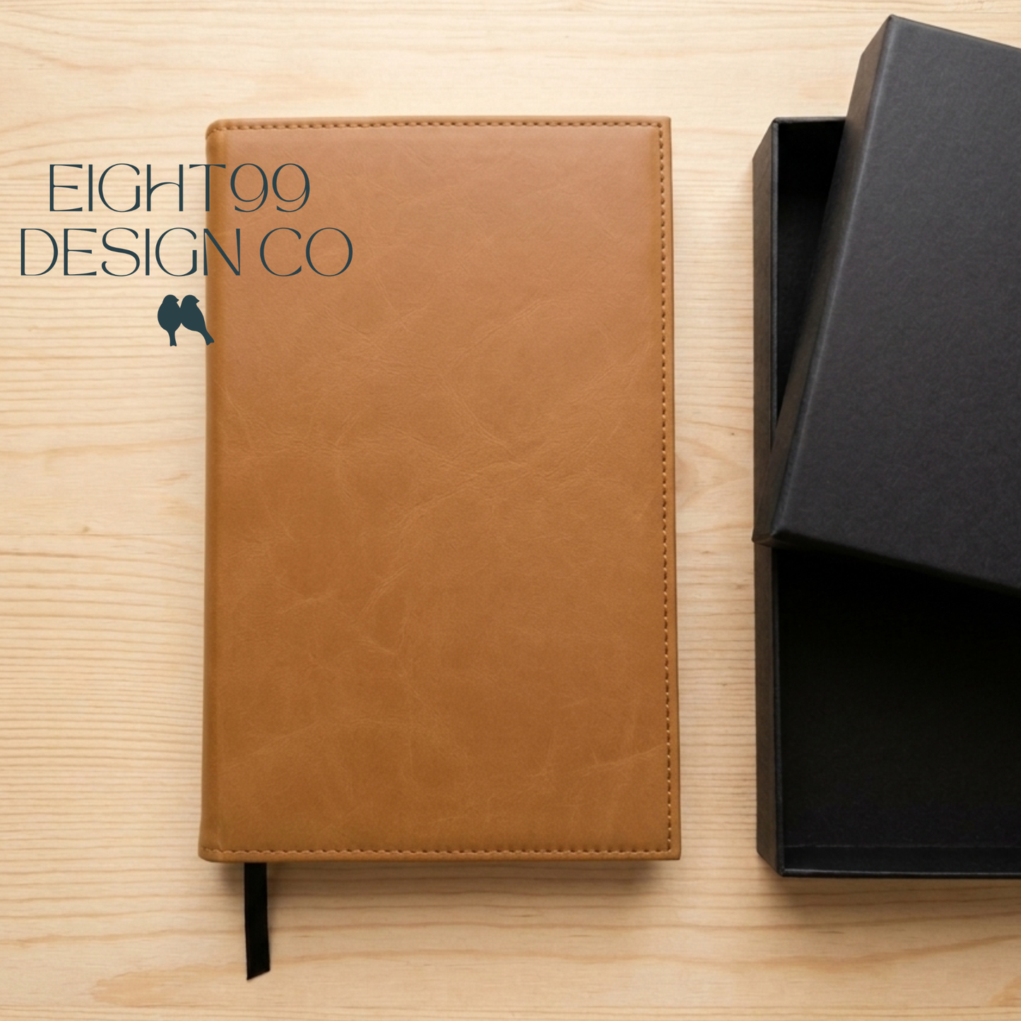 Personalized Laser-Engraved Leatherette Journal