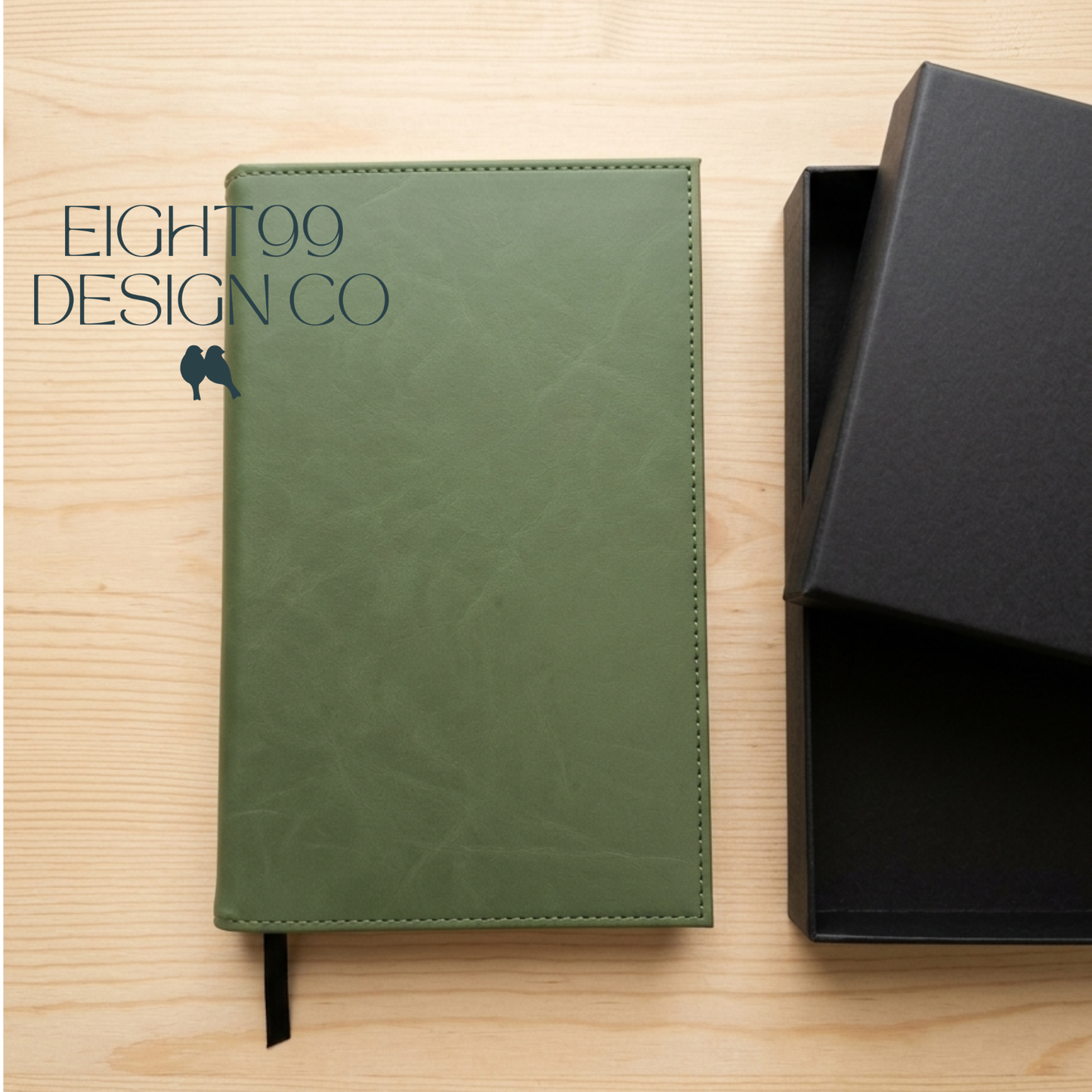 Personalized Laser-Engraved Leatherette Journal