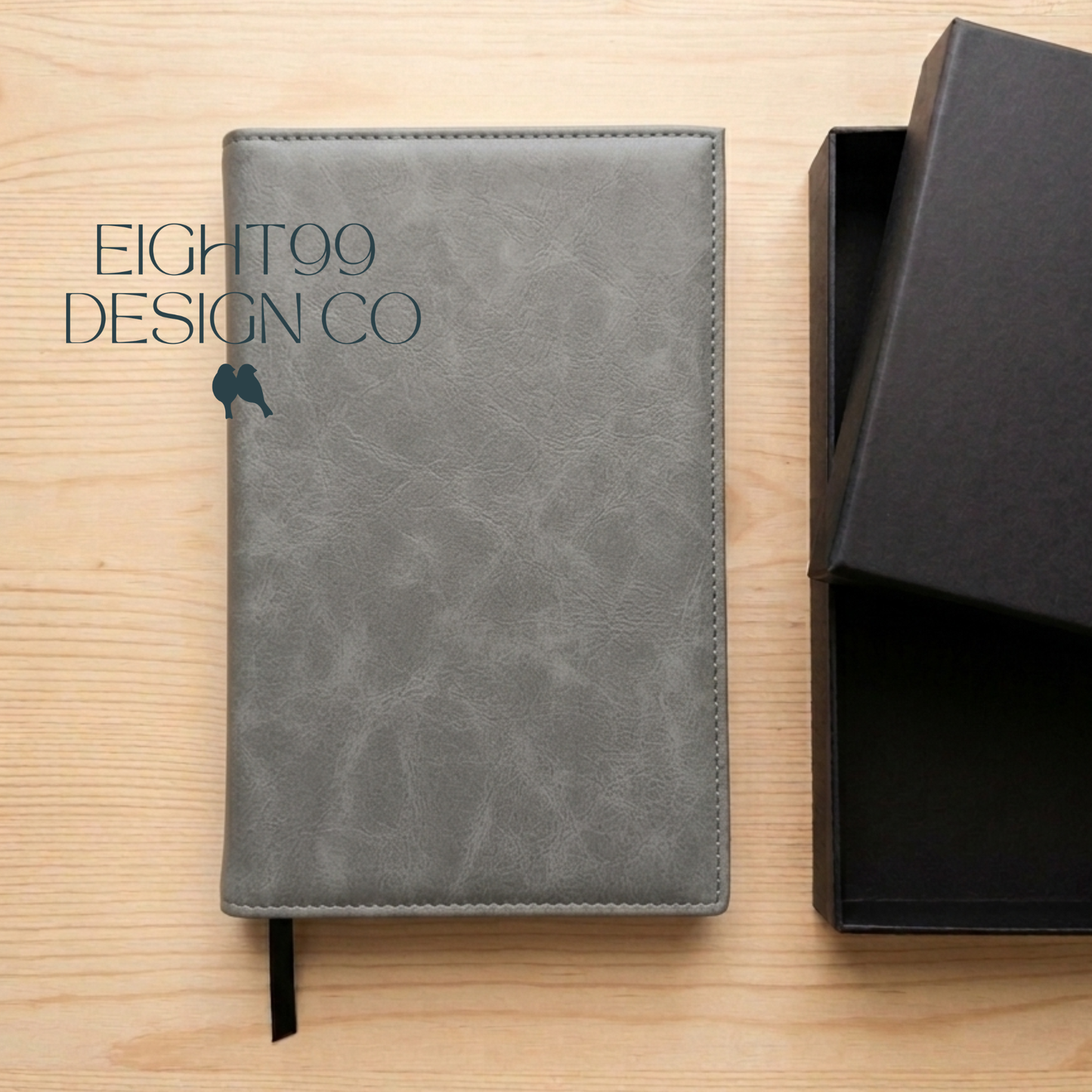 Personalized Laser-Engraved Leatherette Journal