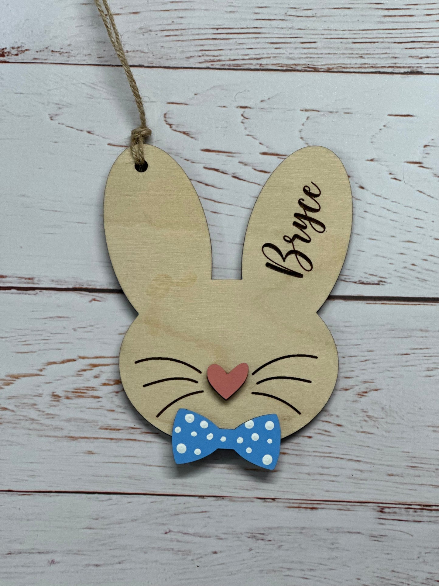 Bunny Head Easter Basket Tags