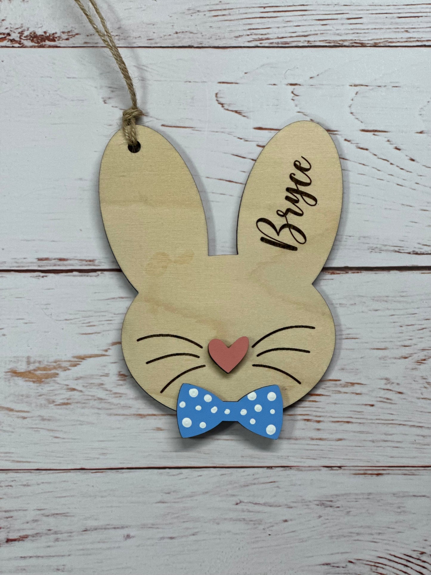 Bunny Head Easter Basket Tags