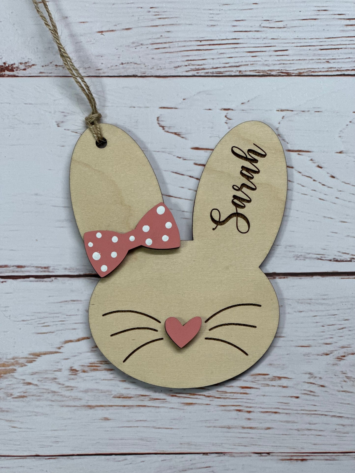 Bunny Head Easter Basket Tags