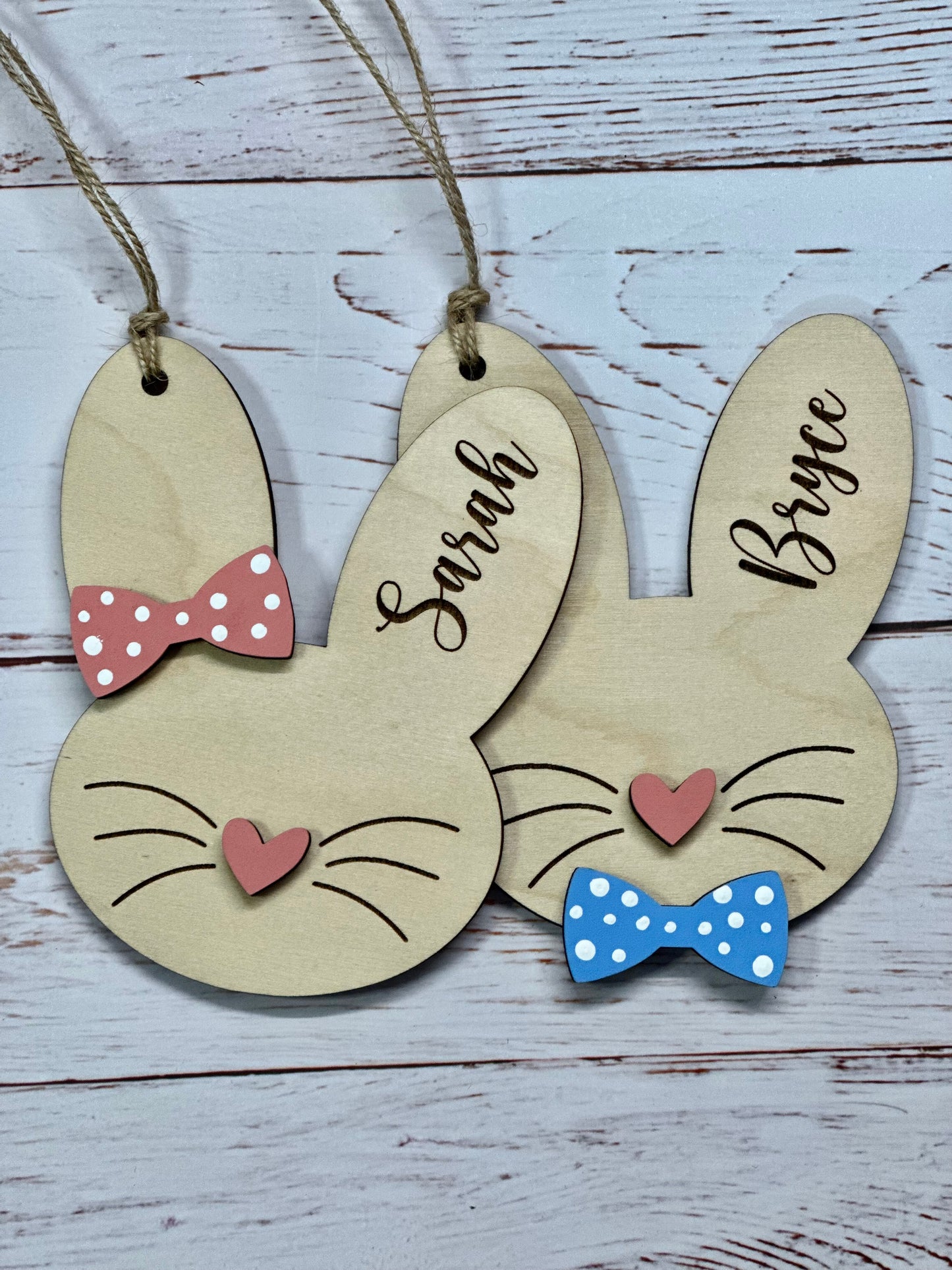 Bunny Head Easter Basket Tags