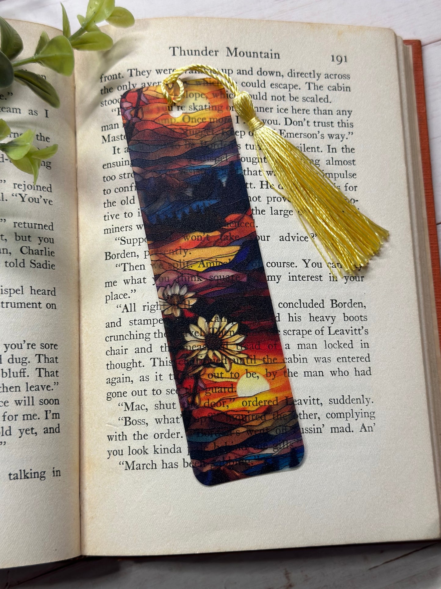 Bookmark - Stained Glass Sunset