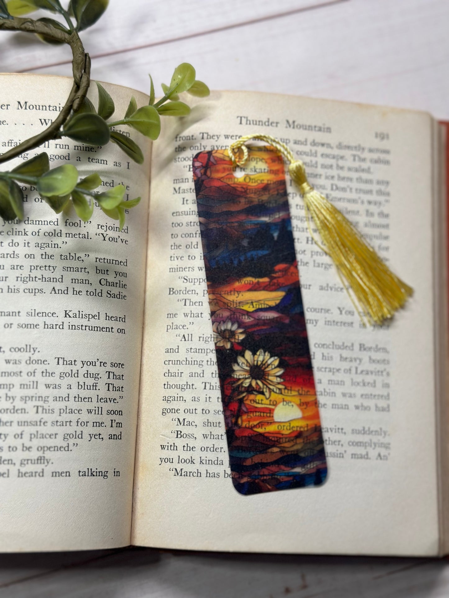 Bookmark - Stained Glass Sunset