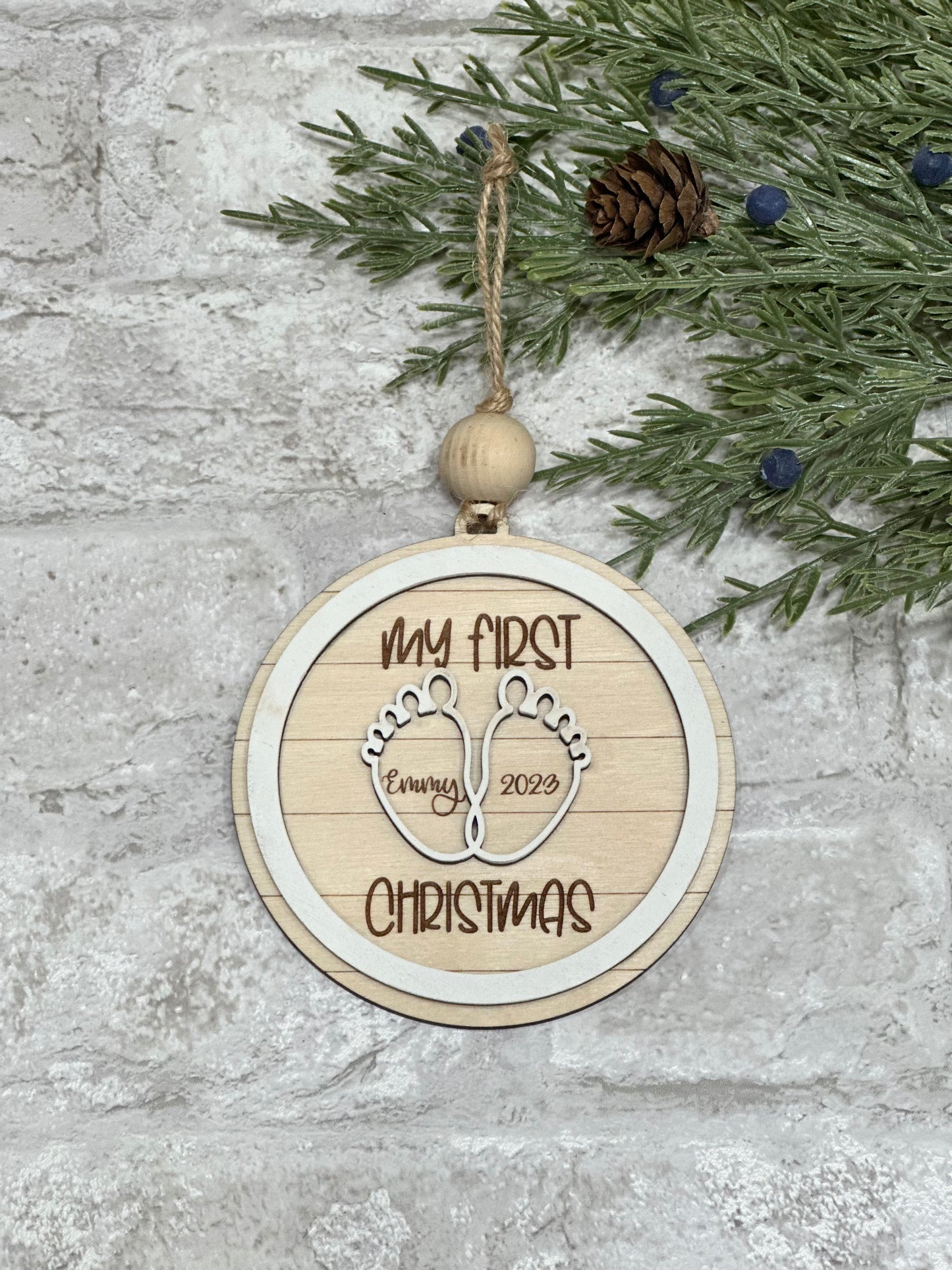 Personalized My First Christmas Baby Ornament