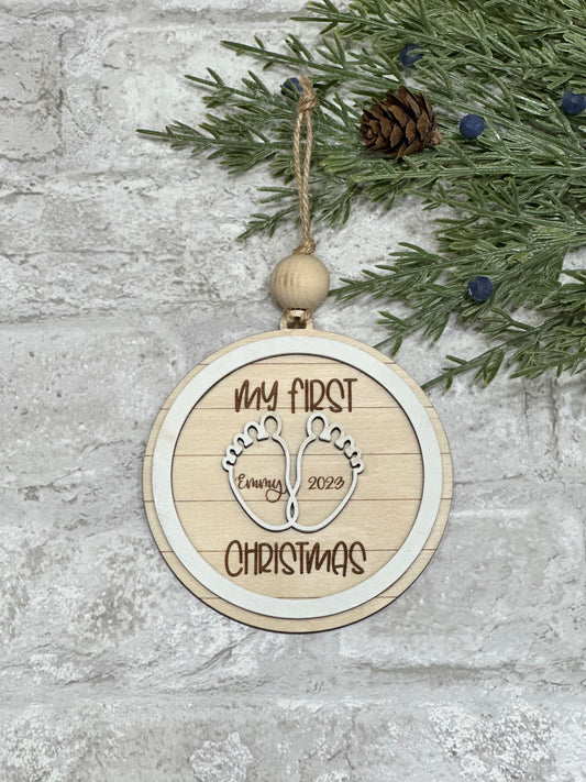 Personalized My First Christmas Baby Ornament