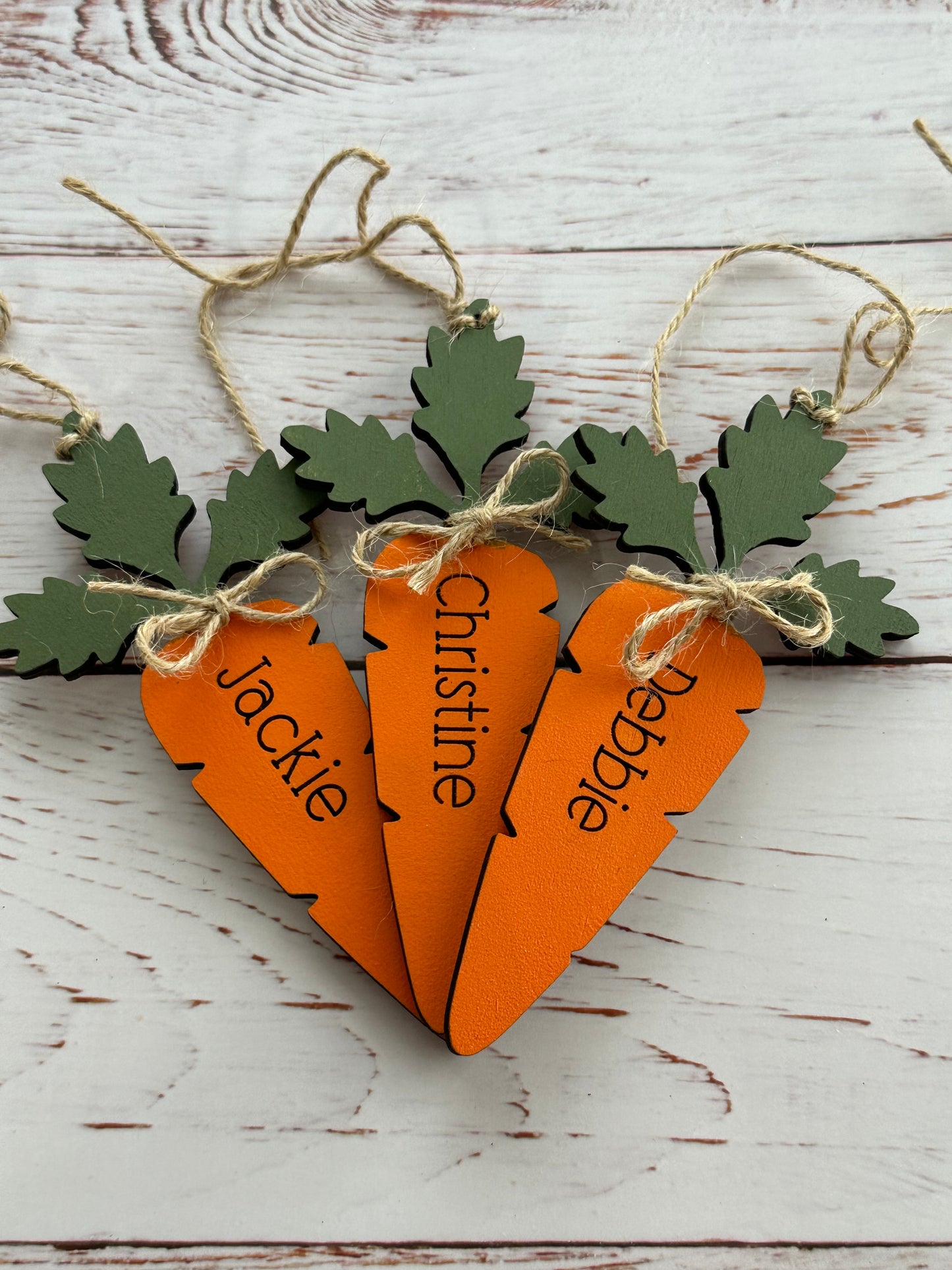 Carrot Easter Basket Tags