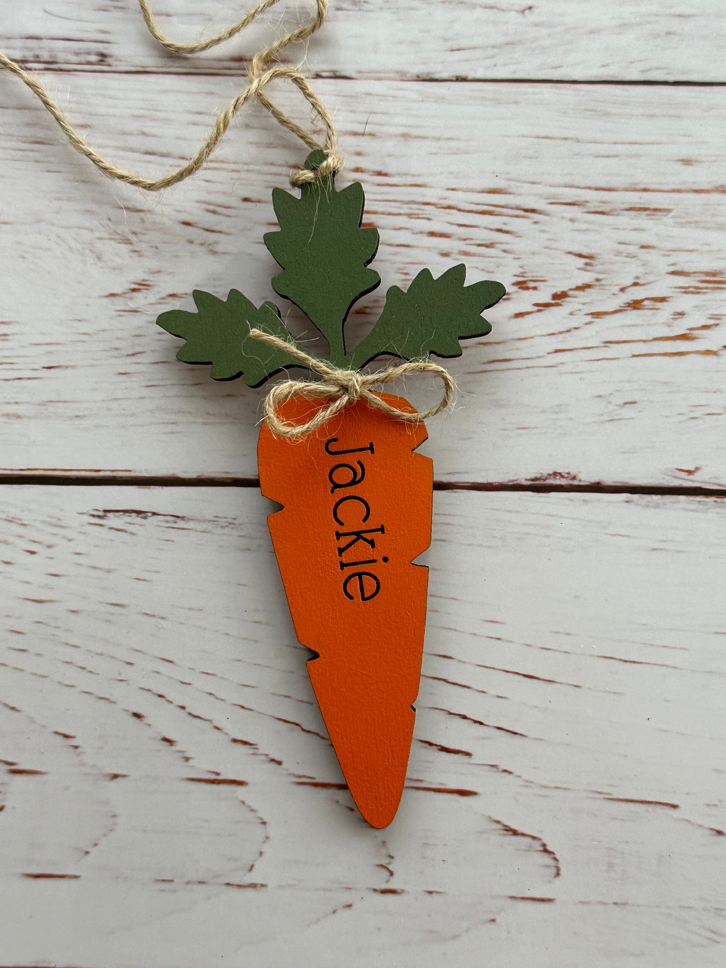 Carrot Easter Basket Tags