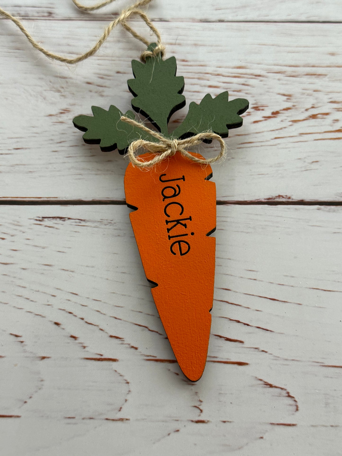 Carrot Easter Basket Tags