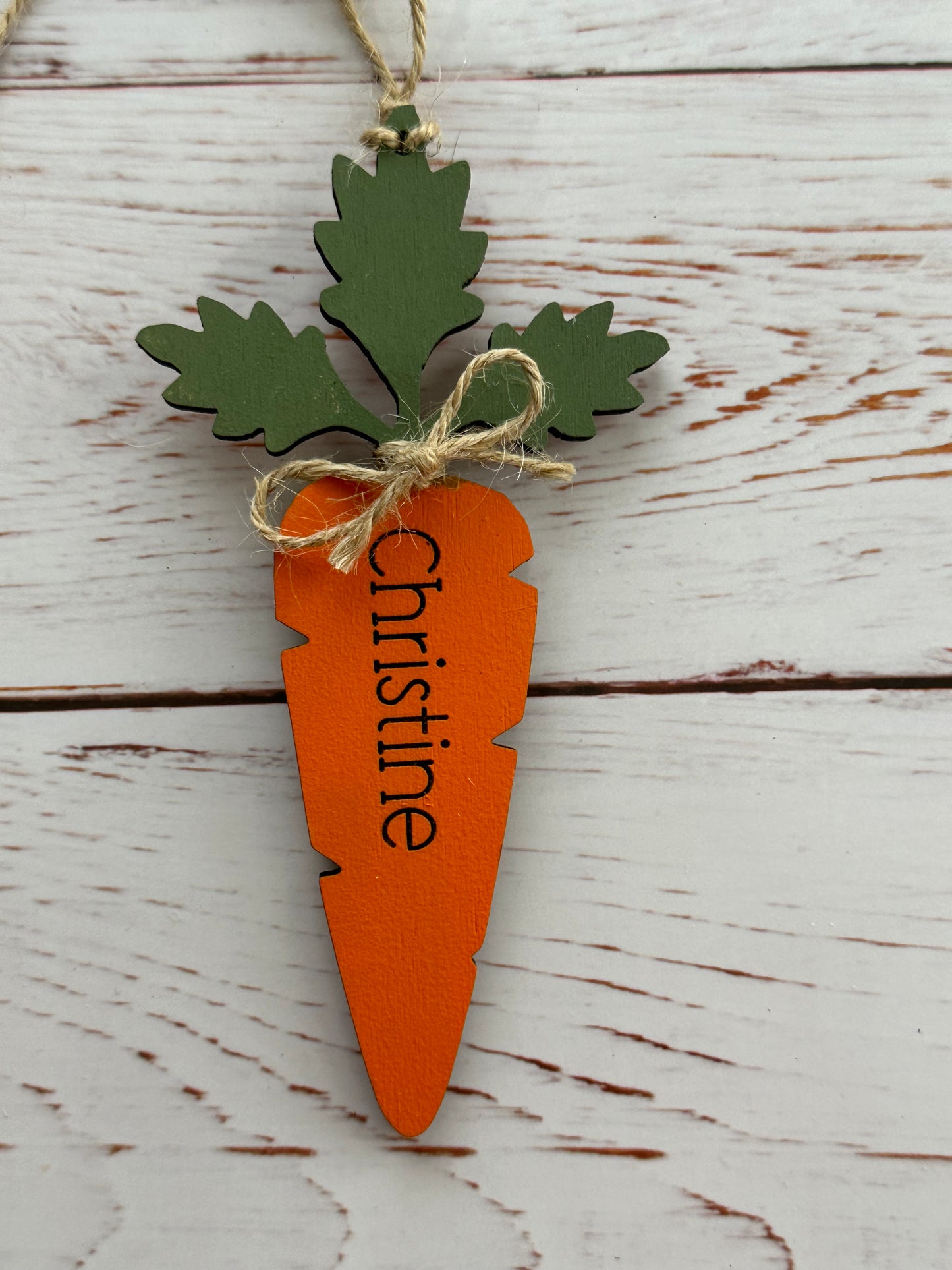 Carrot Easter Basket Tags