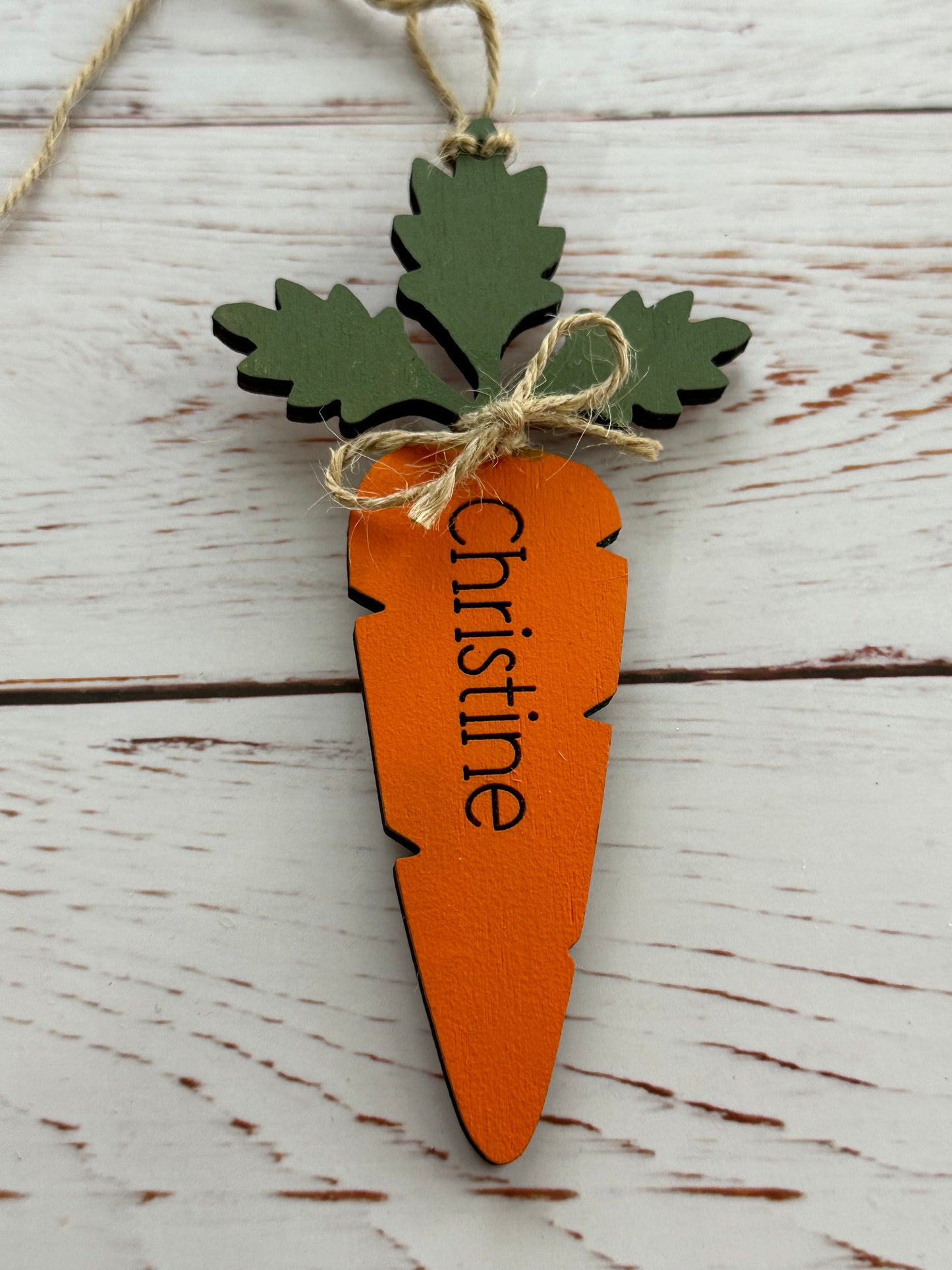 Carrot Easter Basket Tags