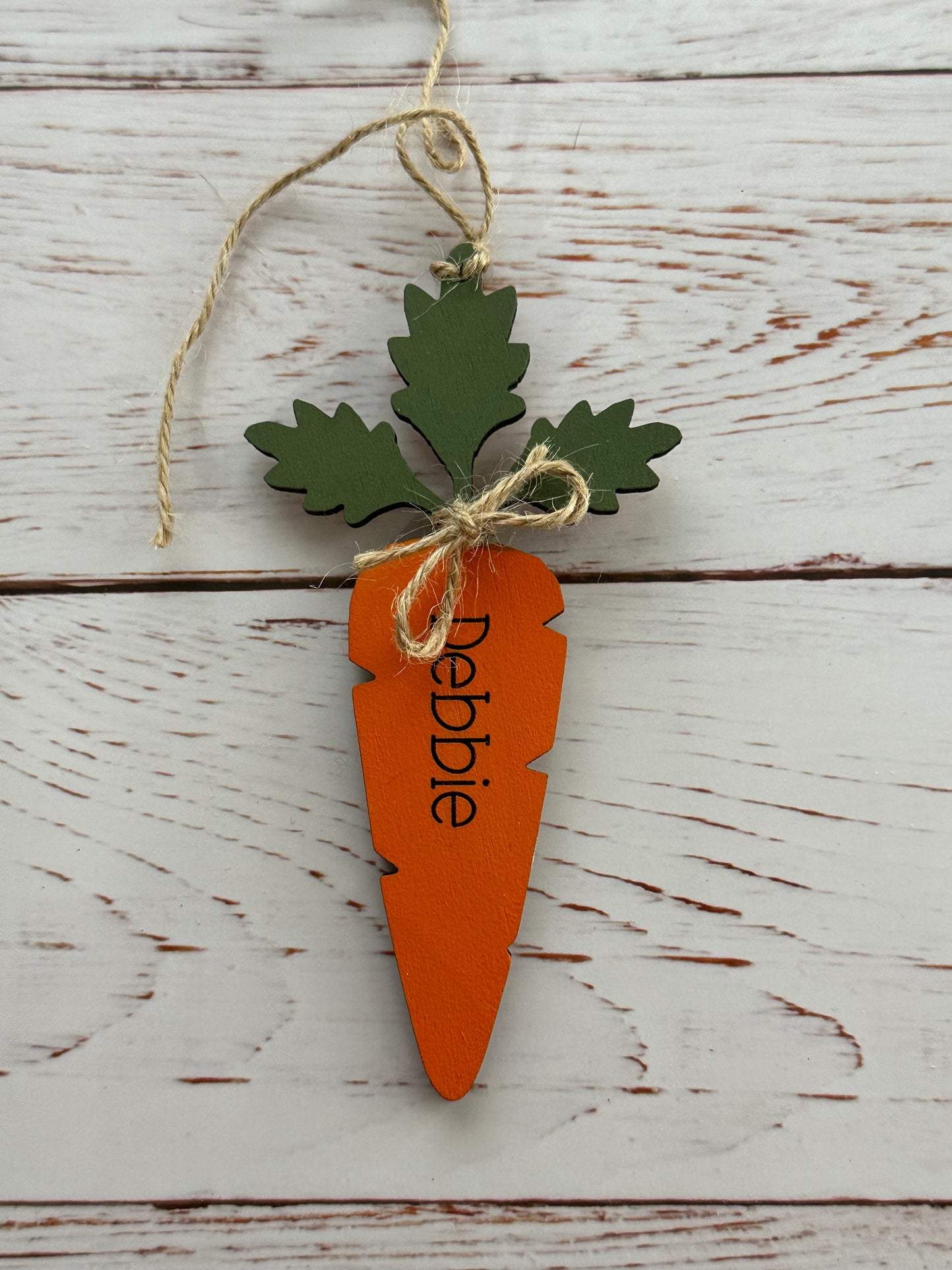 Carrot Easter Basket Tags