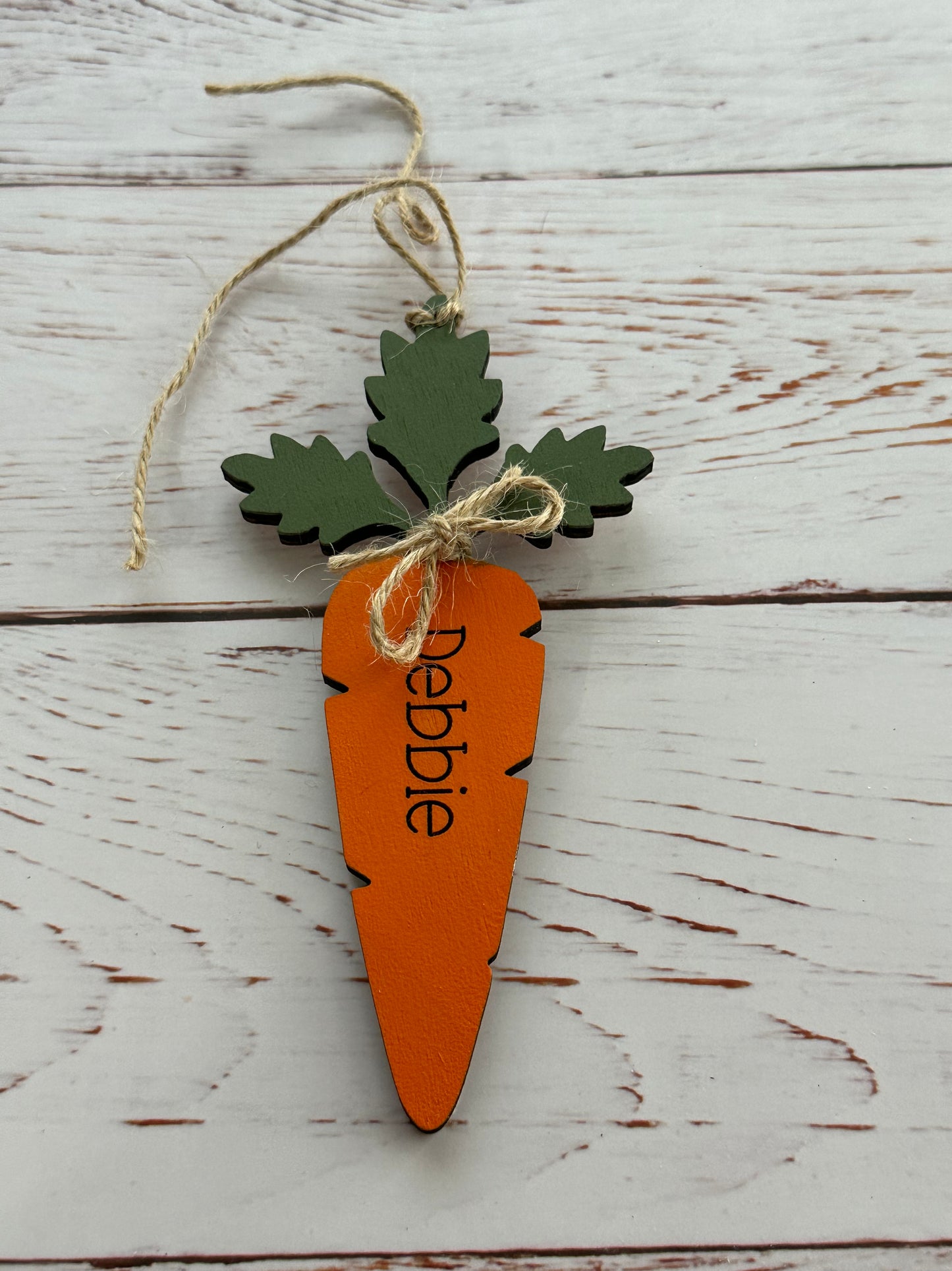 Carrot Easter Basket Tags