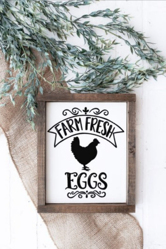 Farm Fresh Eggs Farmhouse Sign, Farmhouse Kitchen Sign