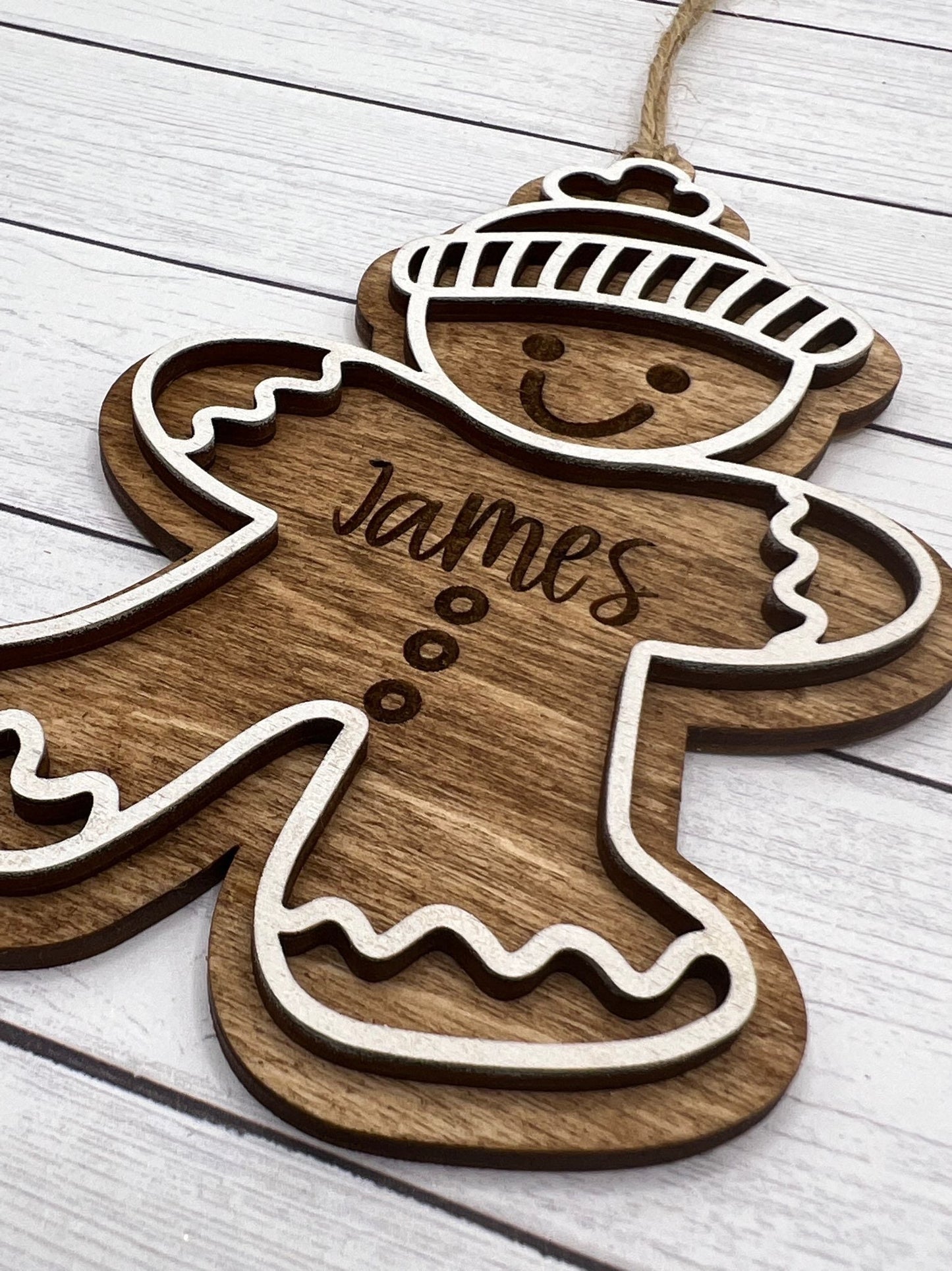 Personalized Gingerbread Christmas Ornament