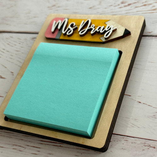 Teacher Sticky Note Holder